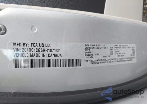 2024 Chrysler Voyager Lx from USA, damaged, VIN 2C4RC1CG6RR187132